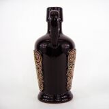 Ceramic pitcher vase - bird and flower decor - vintage 70s