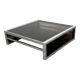 XL Belgo Chrom square coffee table in chrome & smoked glass – 1970s