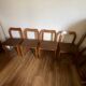 4 Chaises marrons