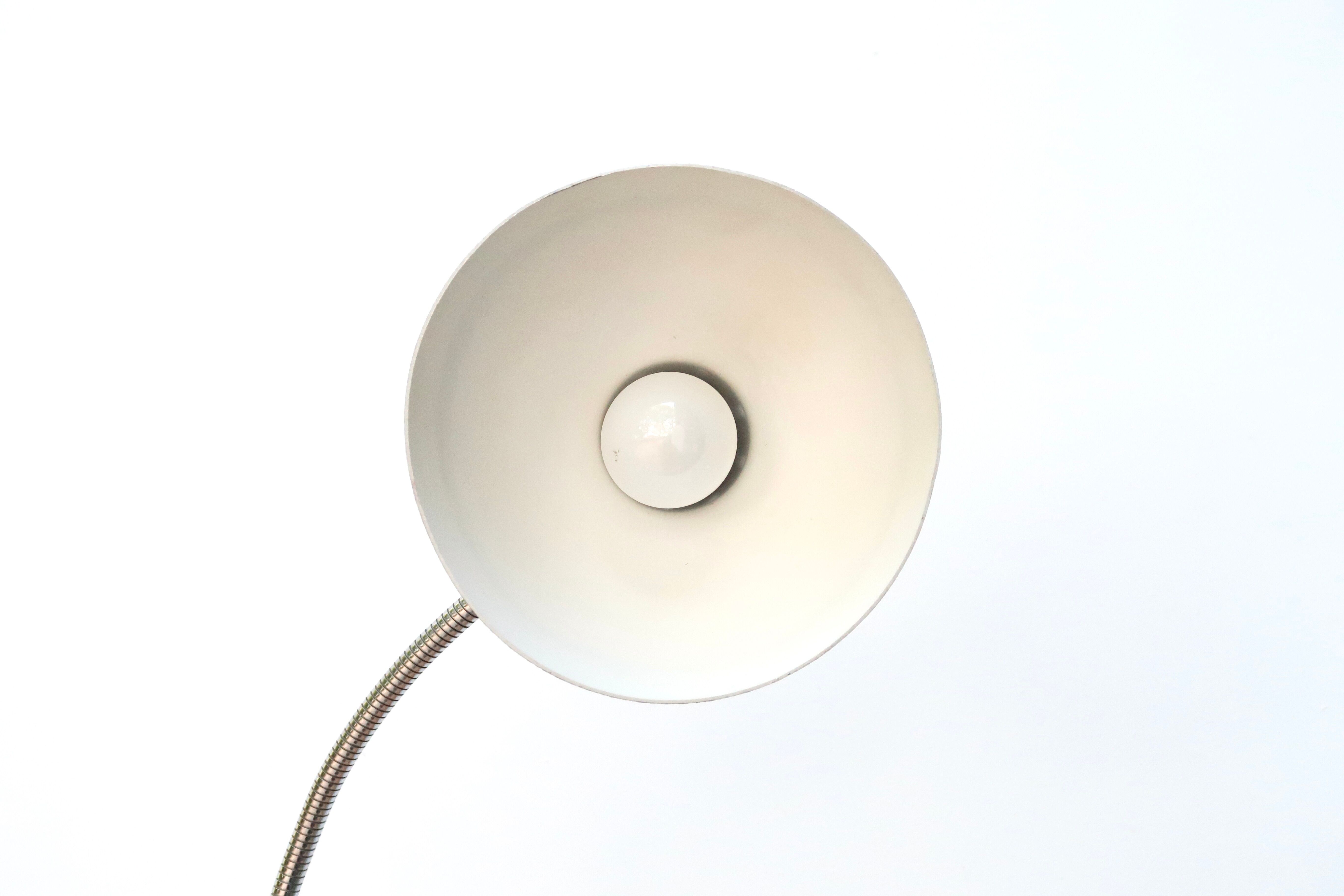 Articulated grey desk lamp, 50s