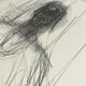 Lithograph offset of a drawing, Alberto Giacometti 1975