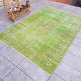 Green Vintage Turkish Rug sku v711