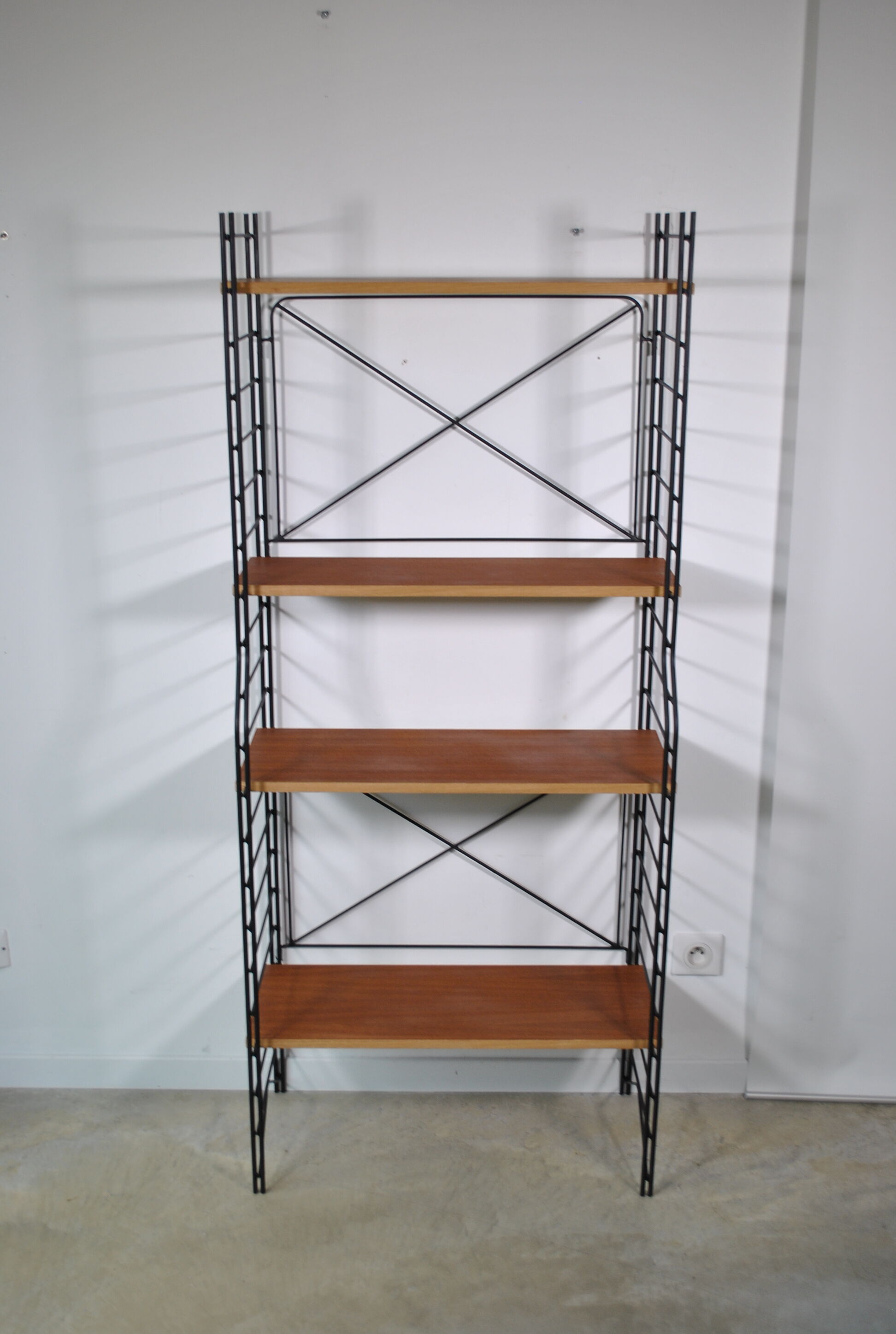 Library shelves 1960