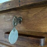 1940s filing cabinet with curtain