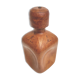 Vintage whisky decanter bottle glass and leather Havana color