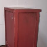 Chinese wardrobe in red wood