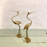 Couple of brass herons
