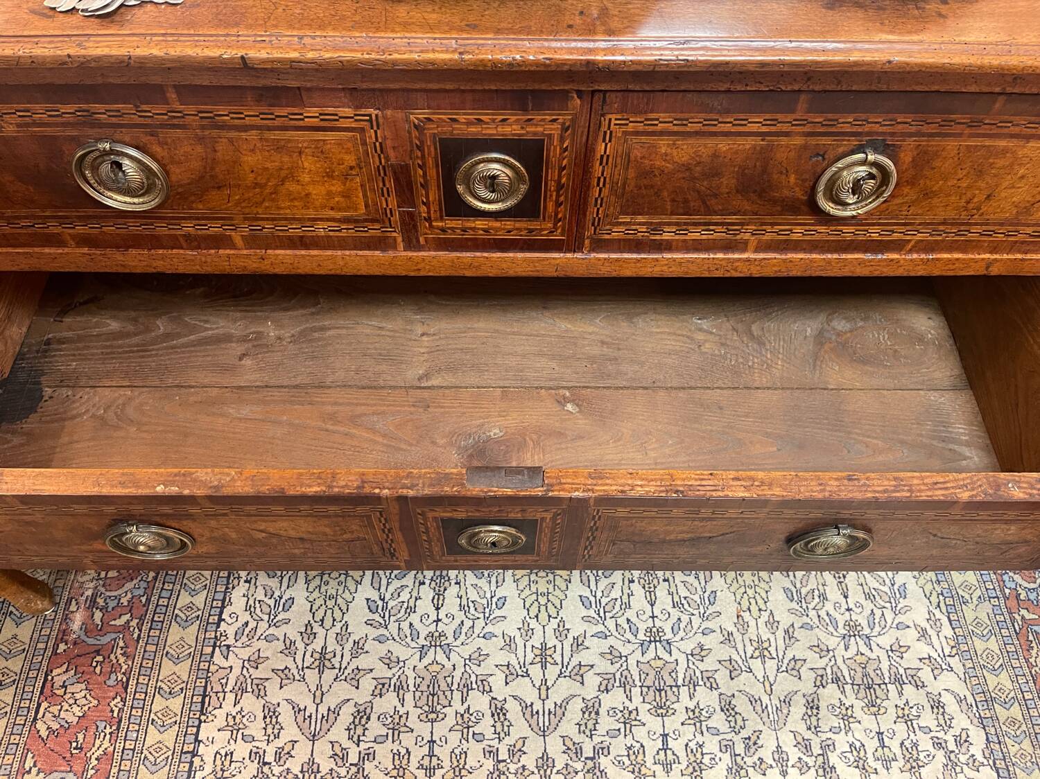 Louis XVI period chest of drawers in walnut, oak and fir, 18th century