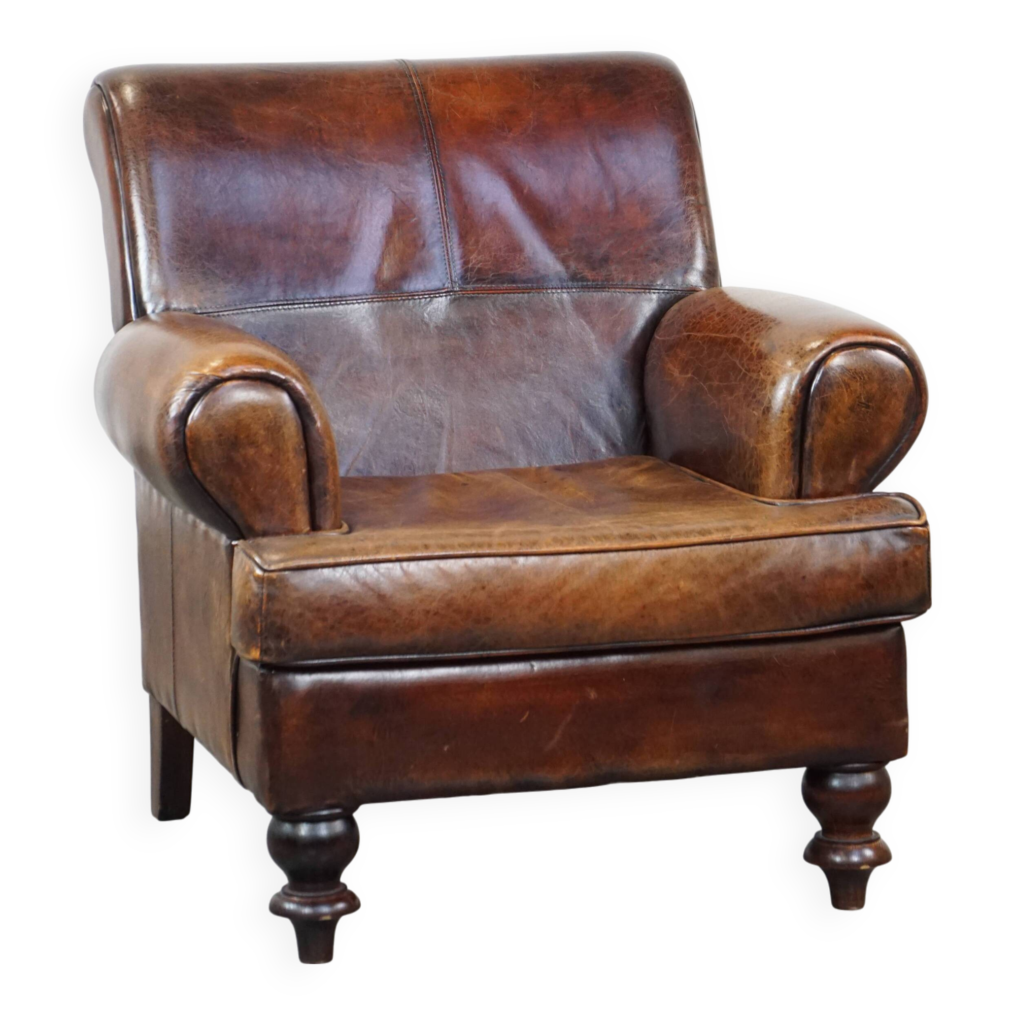 Sheep leather armchair