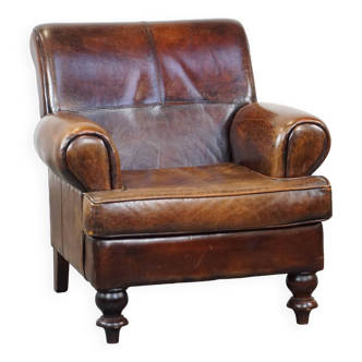 Fauteuil en cuir de mouton