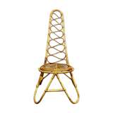 Scultptural chair in rattan 1960