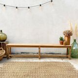 Old oak farm bench