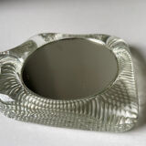 Handheld glass mirror Swedish design 1960's
