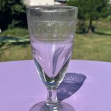 Ancien verre à absinthe gravé