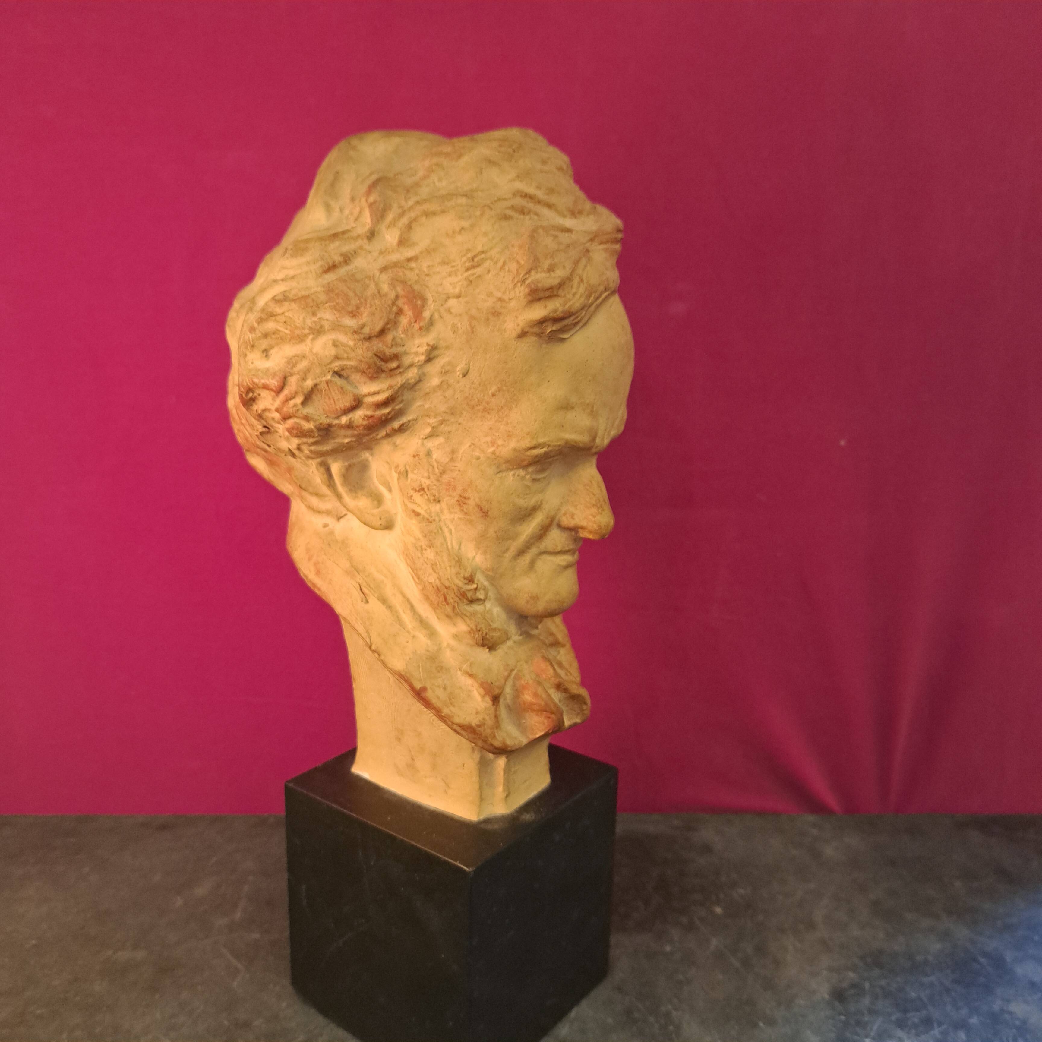 Terracotta bust by F. Cian