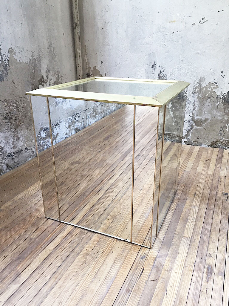 Console coffee table mirror