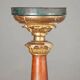 Bougeoir éclectique ancien en bois sculpté et doré, XIXe siècle