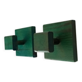 Pair of vintage 1980s wall coat hooks.