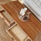 Coffee table in solid cherry wood