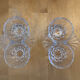 Pair of Vintage Moulded Glass Shell Salt and Pepper Shakers