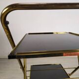 Vintage brass folding dessert