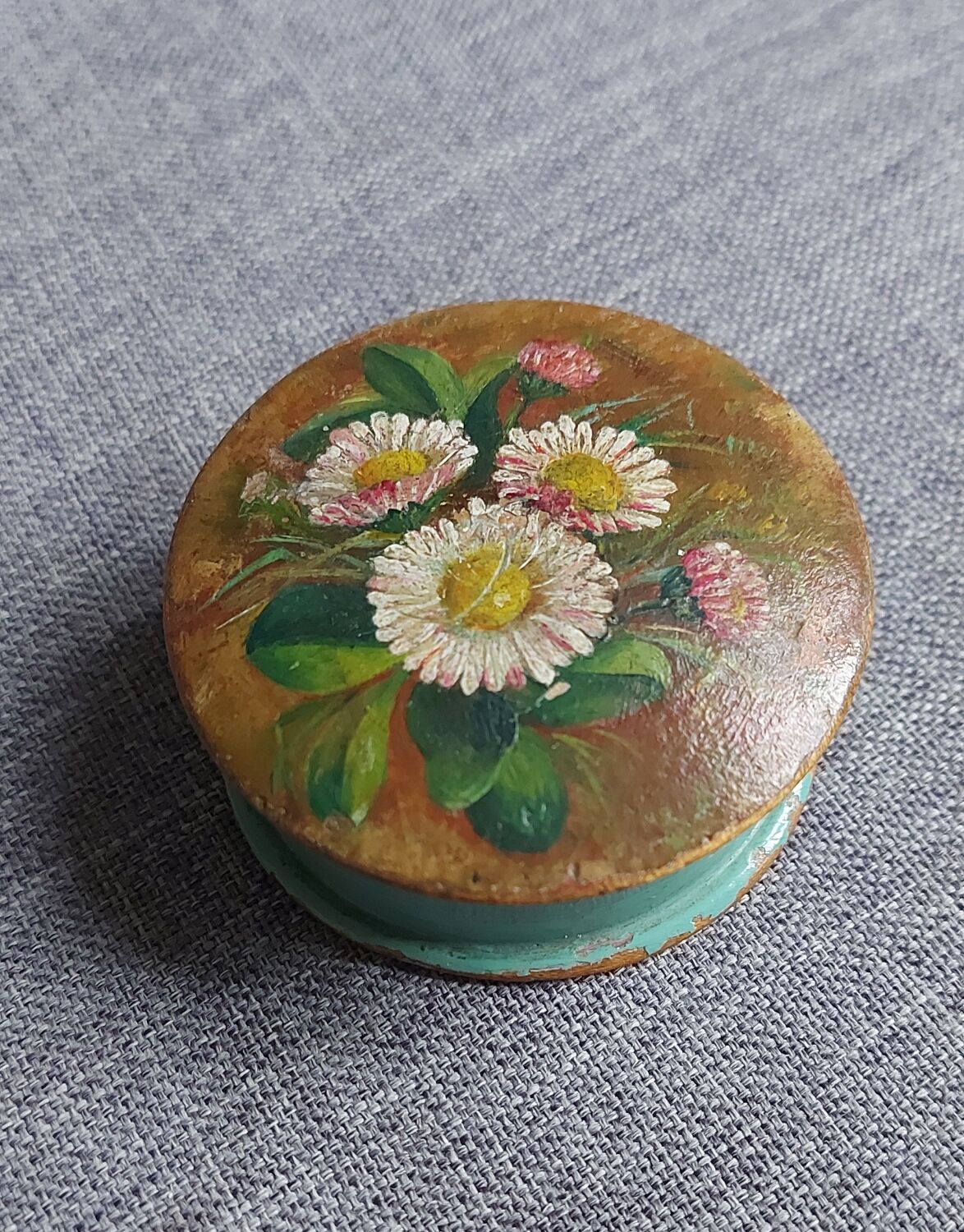 Painted wooden box