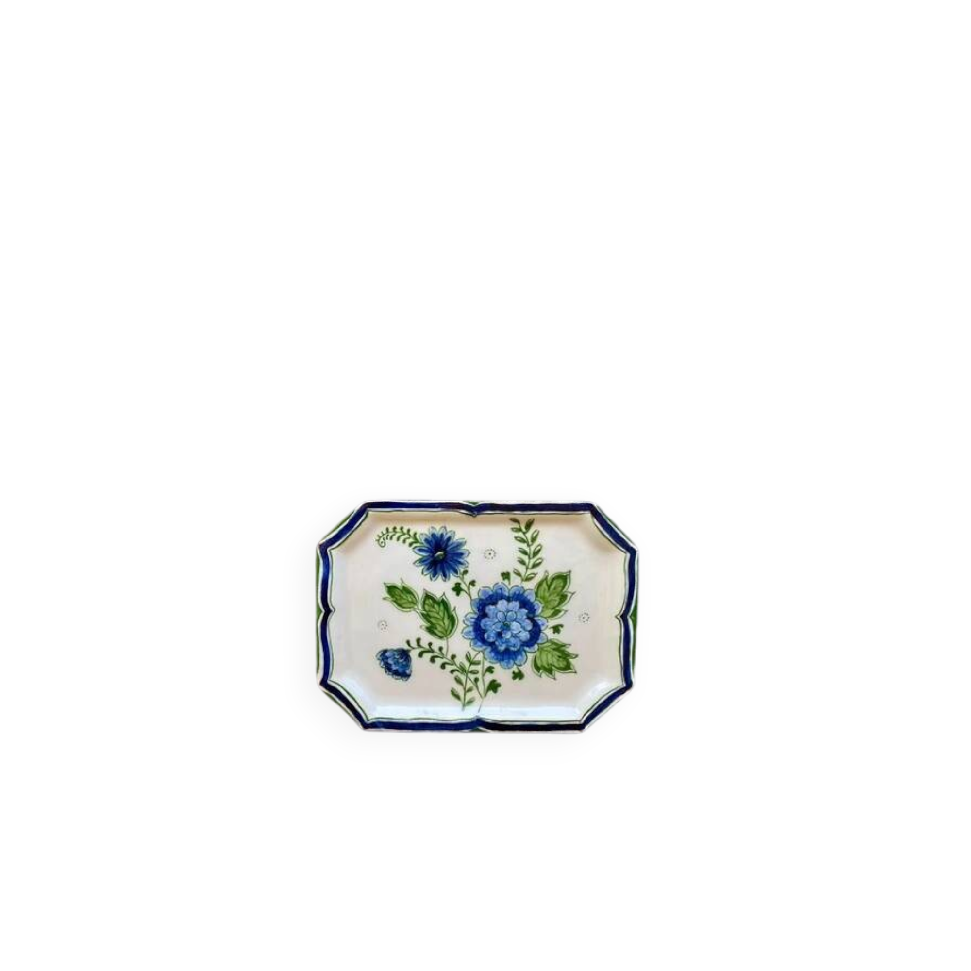 Small hand-decorated dish