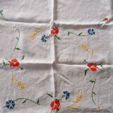Old embroidered tablecloth
