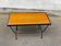 Table basse scandinave vintage bois et acier noir 1960