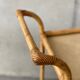 Desserte table roulante rotin vintage