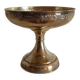 Coupe à pied laiton repoussé