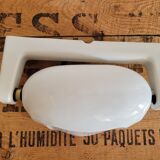 Porcelain and opaline wall lamp