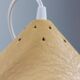 Vintage suspension in yellow lacquered Bakelite from the 1950s.