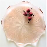 Pink glass dish 80