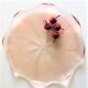 Plat rose en verre 80