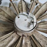 Vintage ceiling light in hand-painted floral metal – Florentine sheet metal