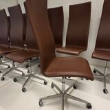 Chaise Oxford à dossier haut par Arne Jacobsen pour Fritz Hansen