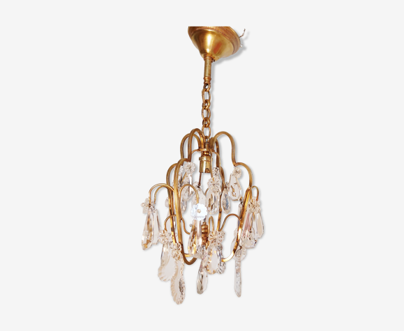 Lustre cristal français 1940