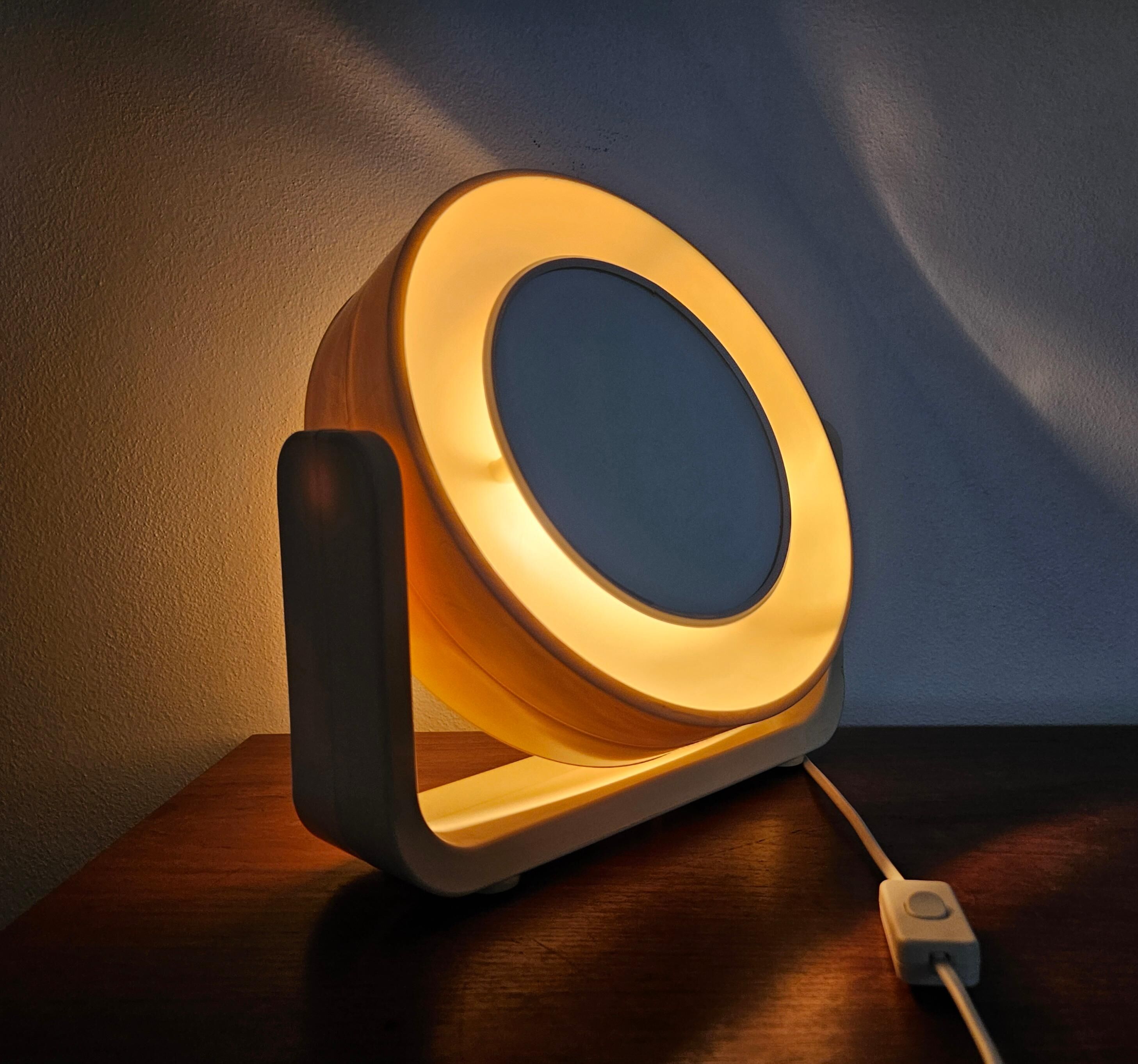 Rare backlit wall or table mirror Midcentury, ALLSTAR, Germany, 1970s