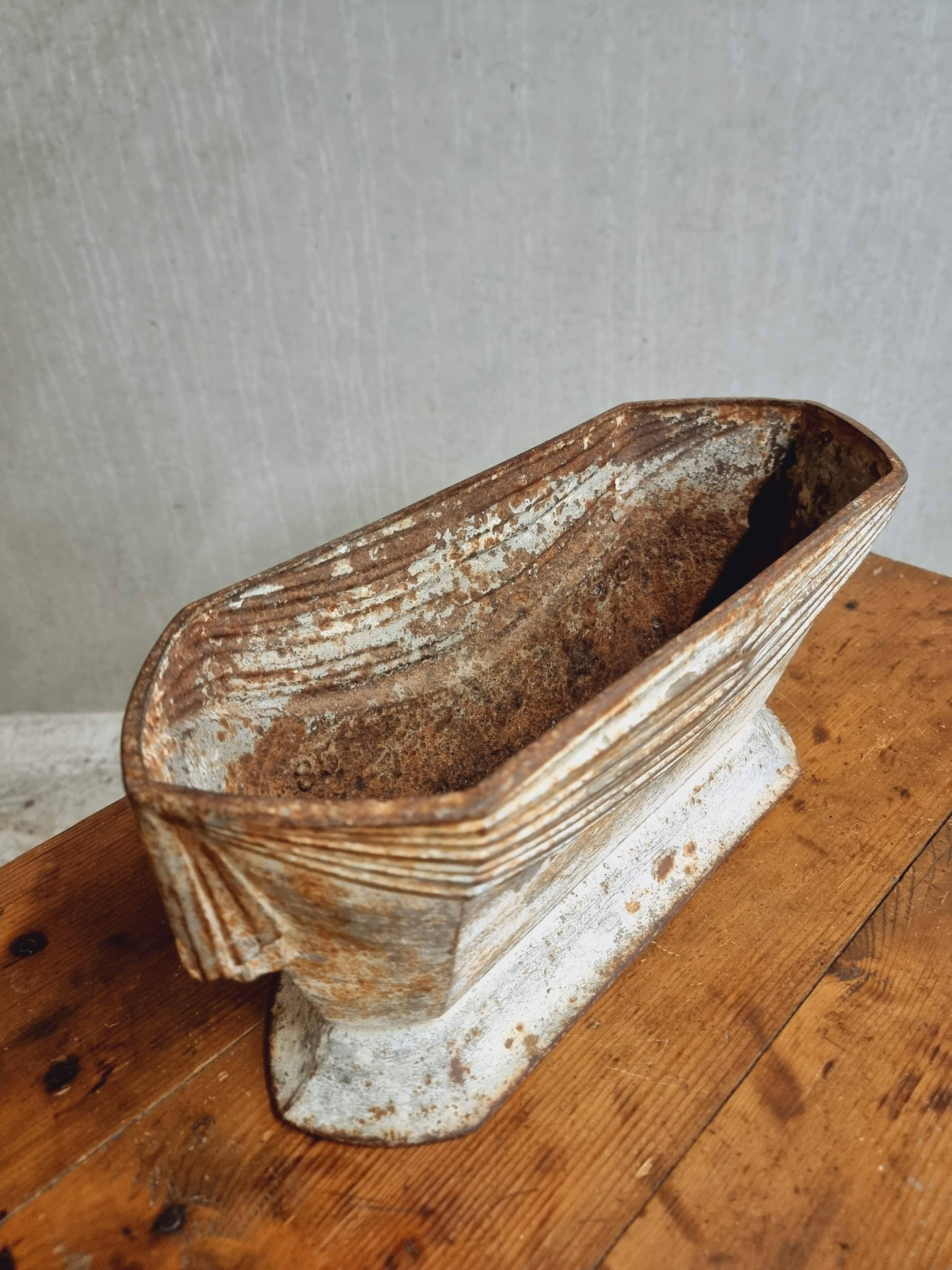 Antique cast iron jardinière French Art Nouveau