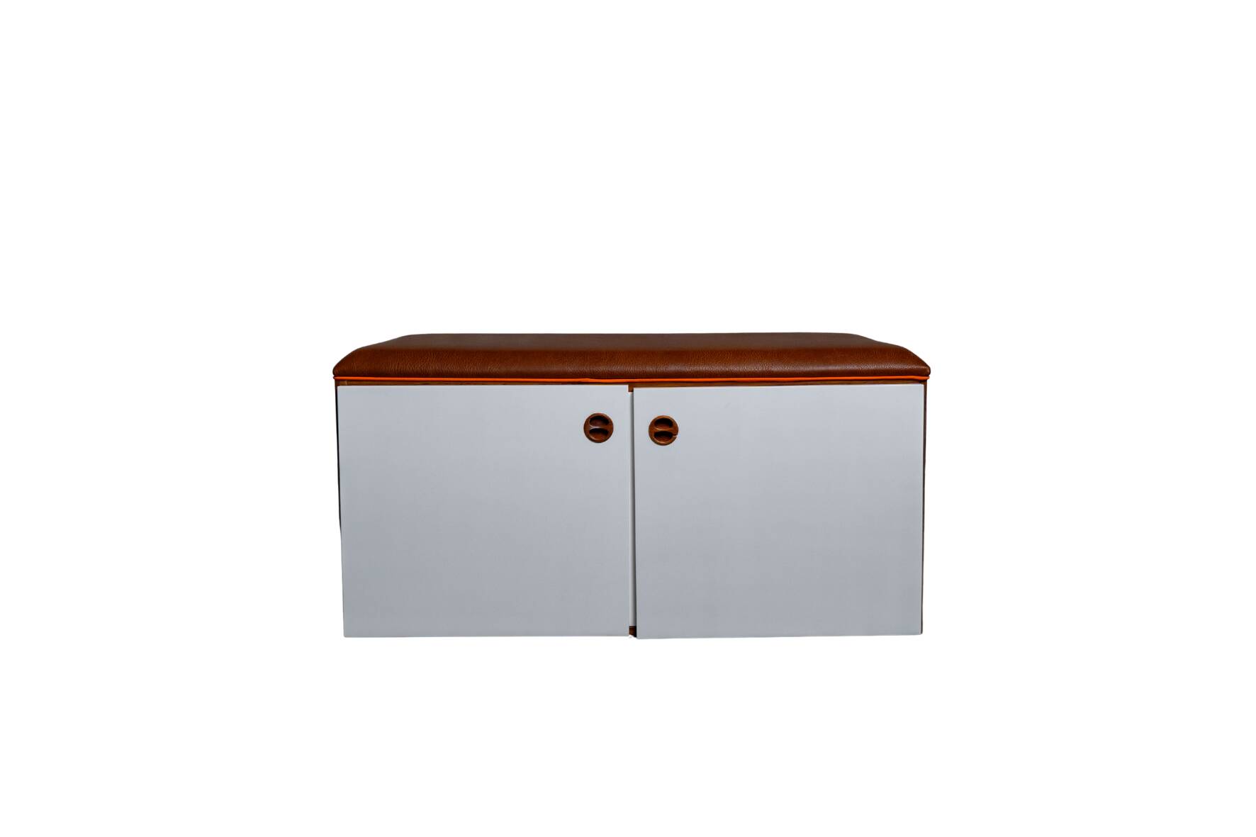 Vintage bench storage unit