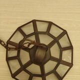 Suspension en verre et laiton