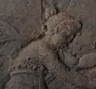 Cast iron chimney plate