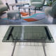 Metal and smoked glass hi-fi video furniture