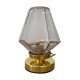Table lamp globe vintage art deco white and gold