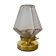 Table lamp globe vintage art deco white and gold