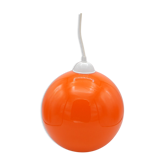 Suspension en verre orange
