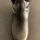 Vase en céramique botte cavalière rouge et noire Pol Chambost