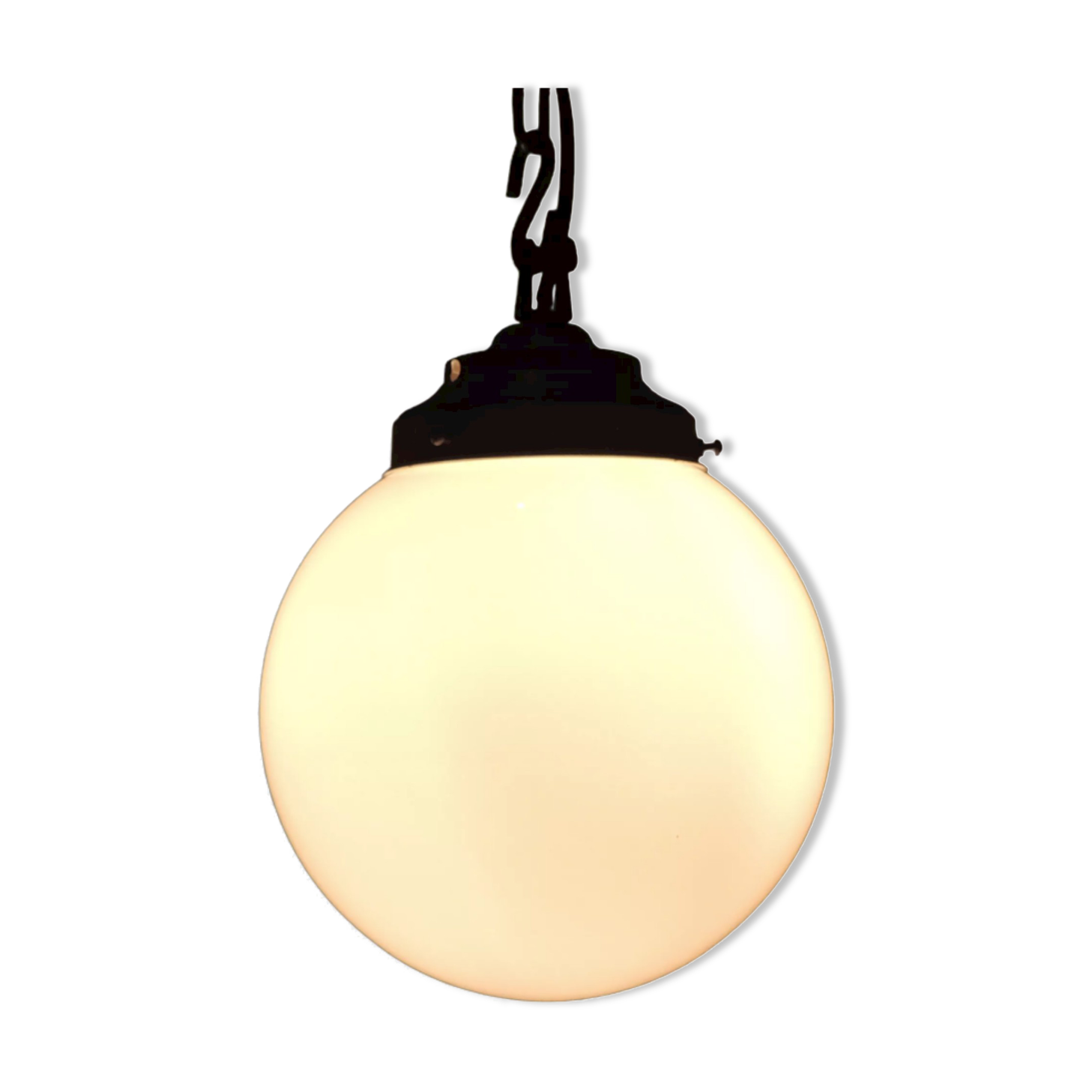 Suspension globe opaline vintage