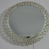 Austrian Illuminated Flower Mirror, 1960s